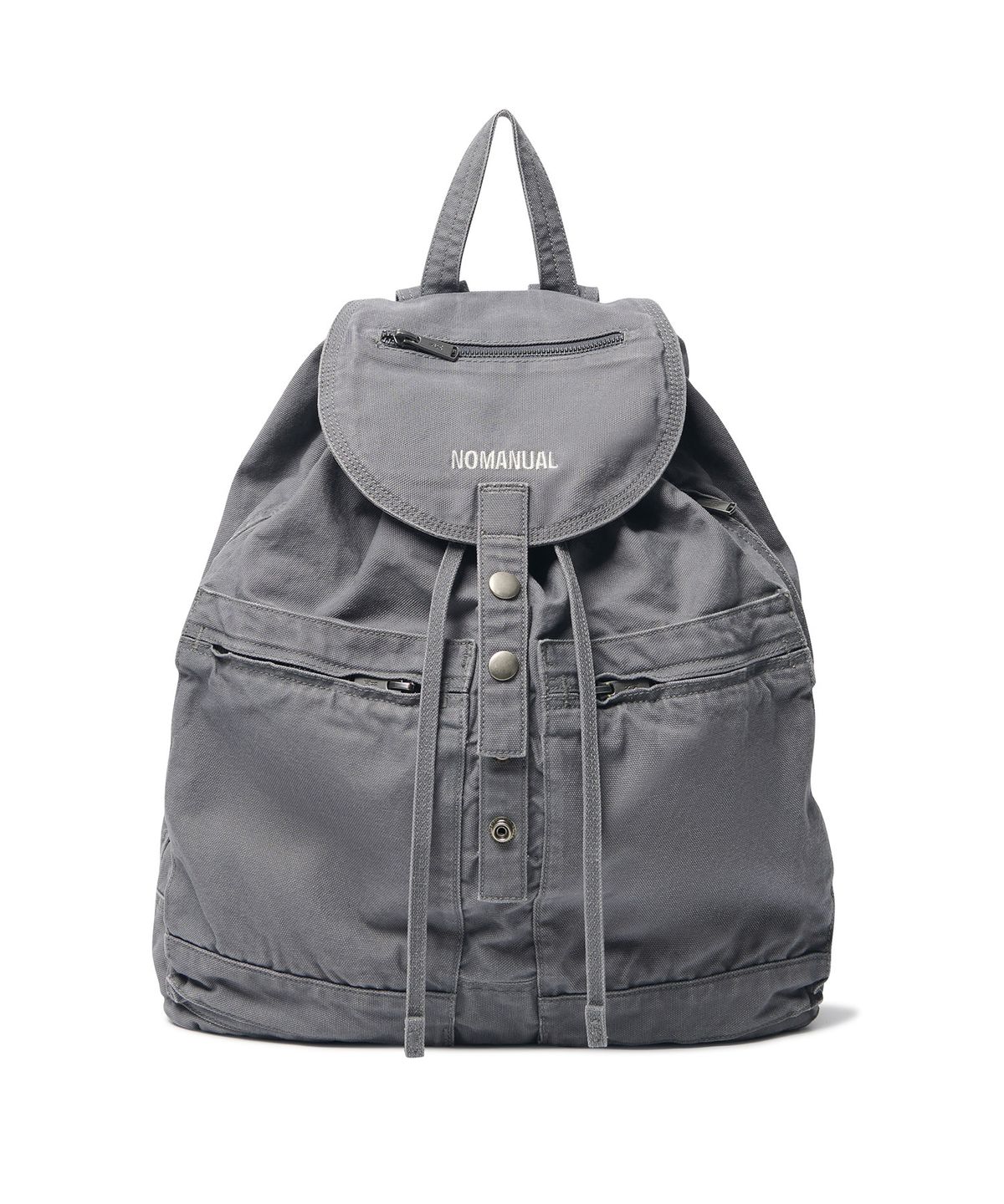 노매뉴얼(NOMANUAL) VTG RELAXED BACKPACK - WASHED GRAY