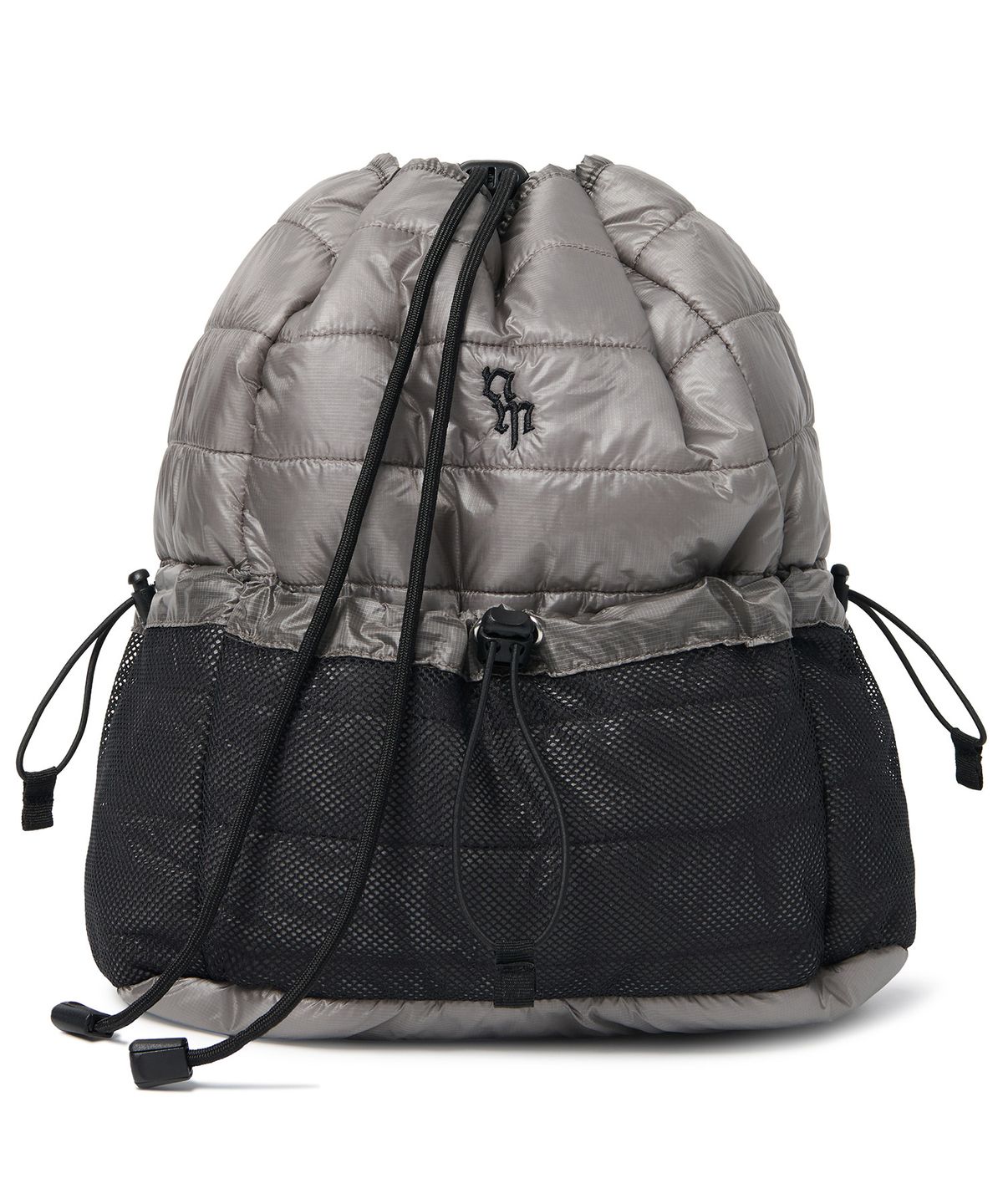노매뉴얼(NOMANUAL) PUFFER STRING BAG - GRAY