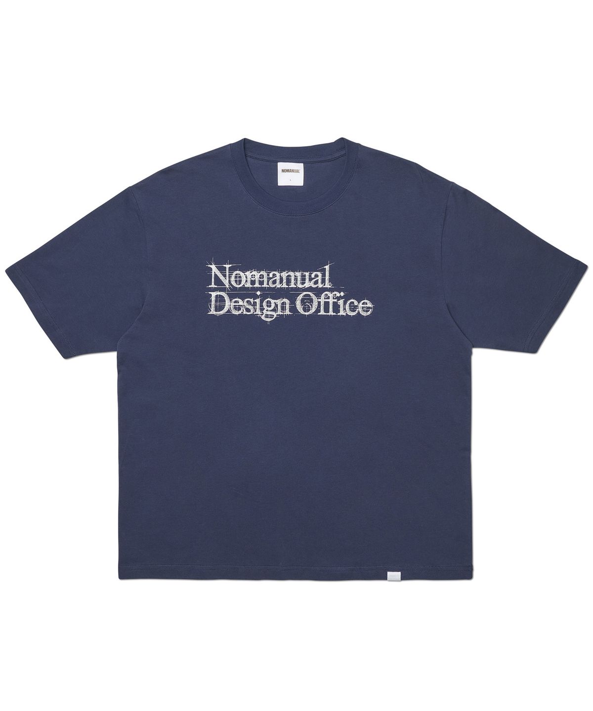노매뉴얼(NOMANUAL) NM DESIGN OFFICE T-SHIRT - NAVY