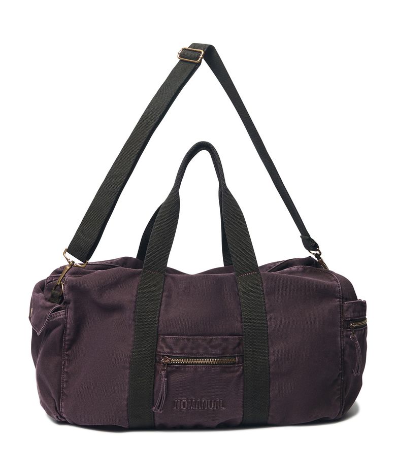 DYED BOSTON DUFFEL BAG - DYED PURPLE