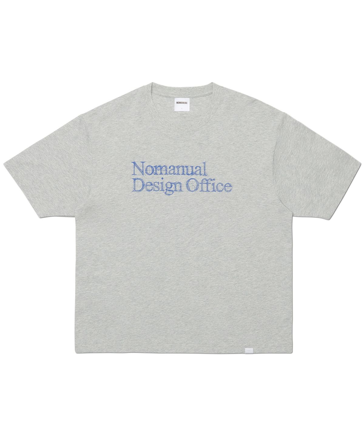 노매뉴얼(NOMANUAL) NM DESIGN OFFICE T-SHIRT - MELANGE