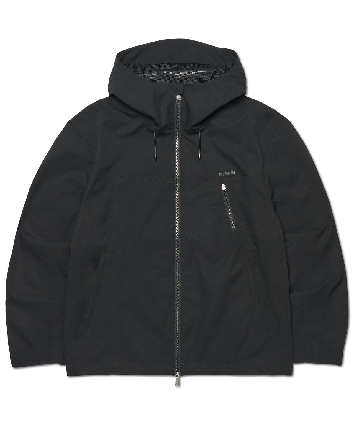 노매뉴얼(NOMANUAL) SPLITFORM WIND SHELL - BLACK