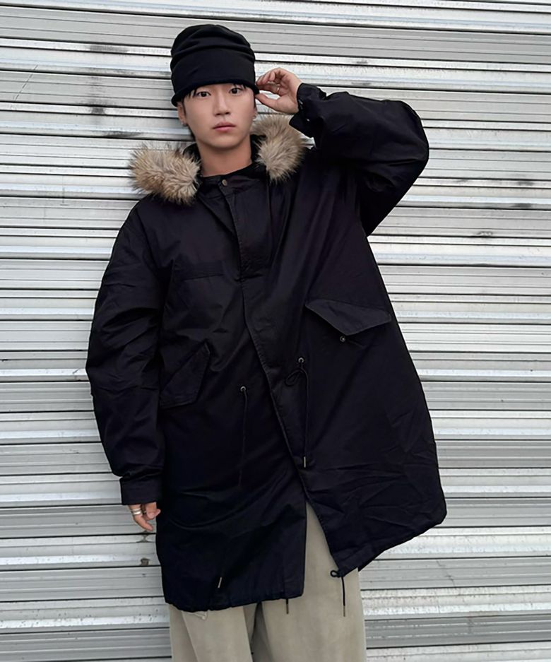 M-65 ARCTIC PARKA JACKET - WASHED BLACK