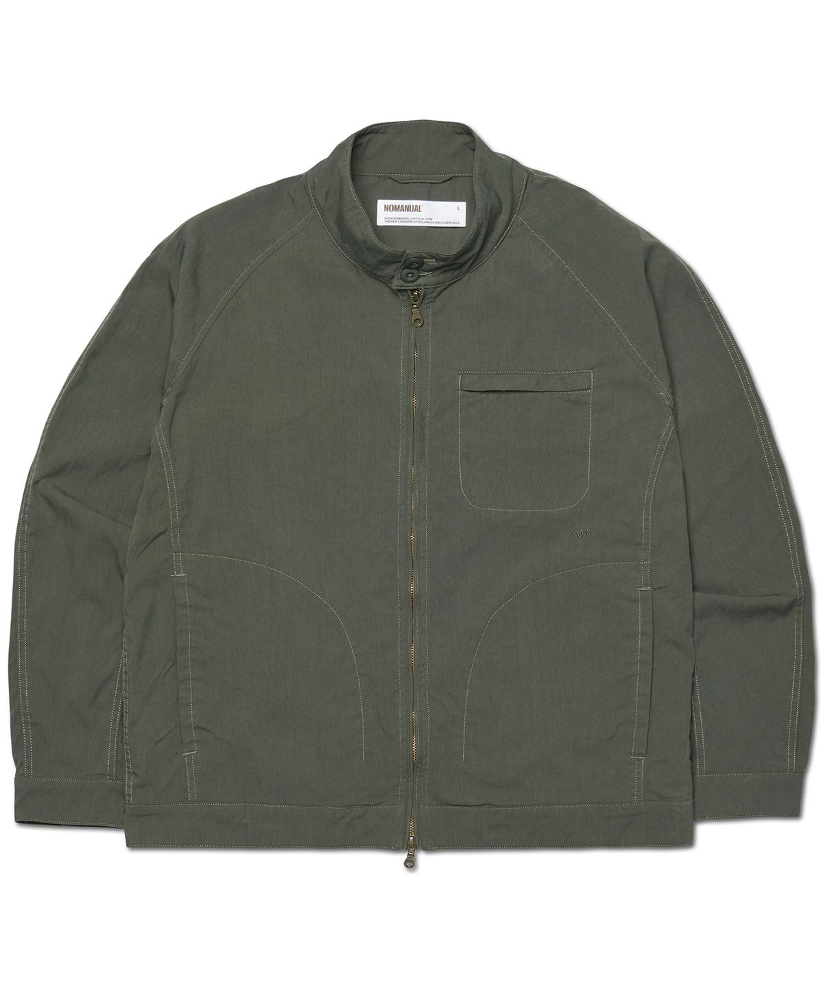 노매뉴얼(NOMANUAL) NEO HARRINGTON JACKET - OLIVE