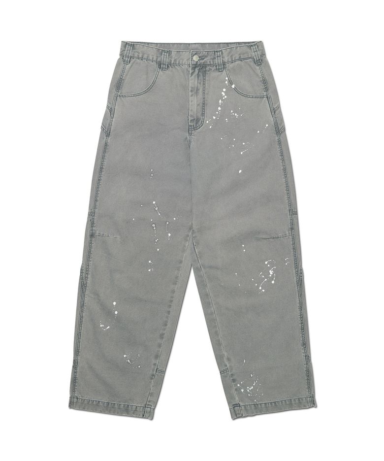PAINTED WORK PANTS - WASHED GRAY