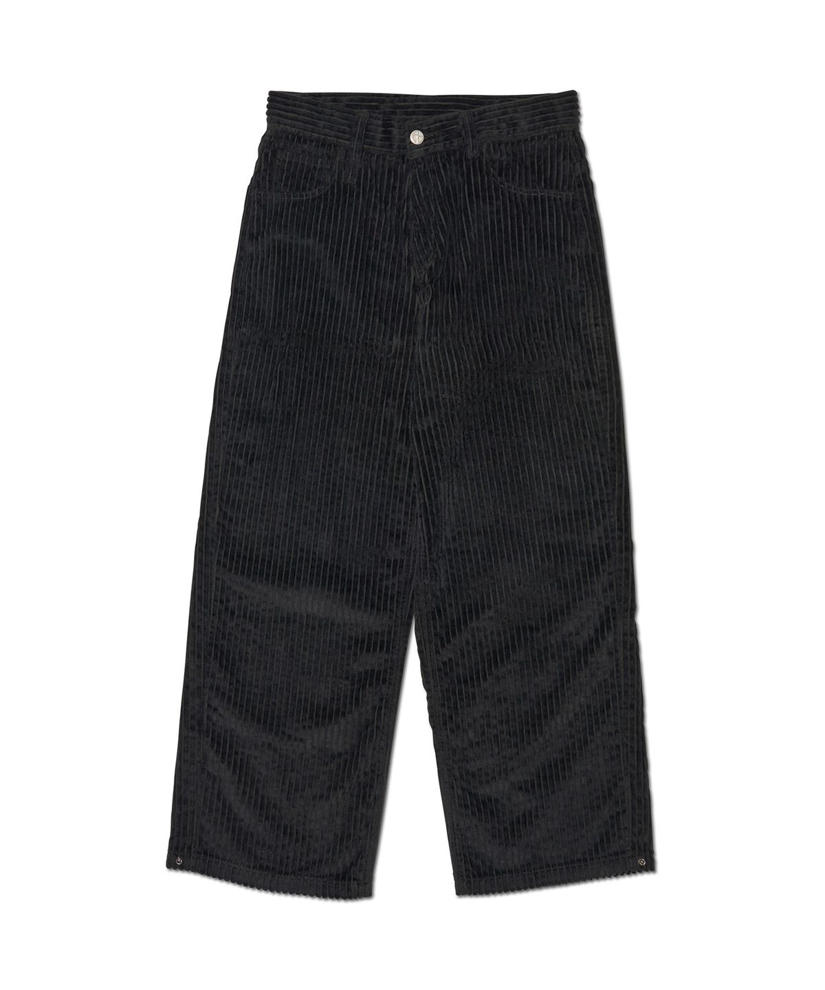 노매뉴얼(NOMANUAL) HEAVY WALE CORDUROY PANTS - BLACK