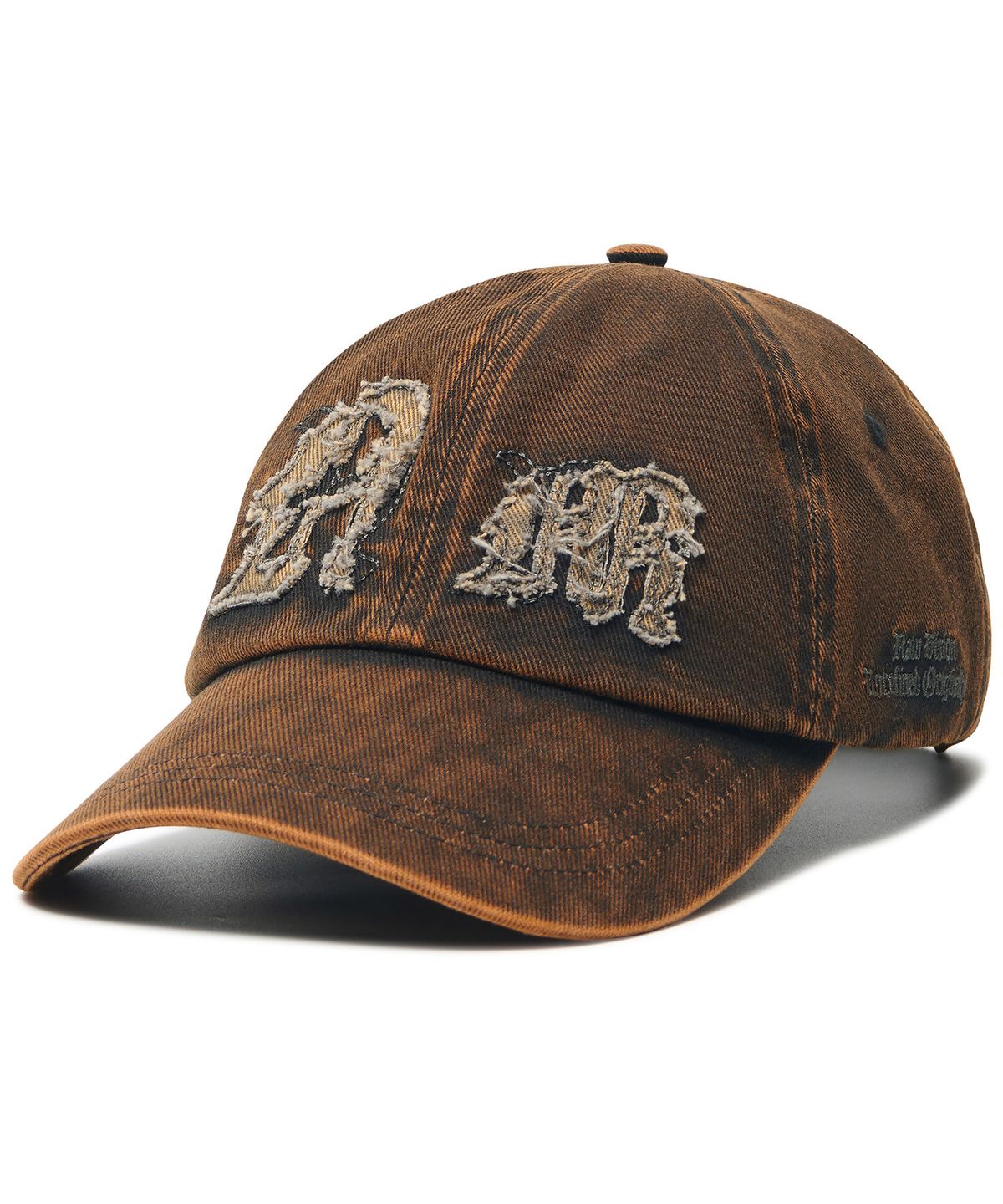 노매뉴얼(NOMANUAL) NM DAMAGED PATCH BALL CAP - WASHED BLACK