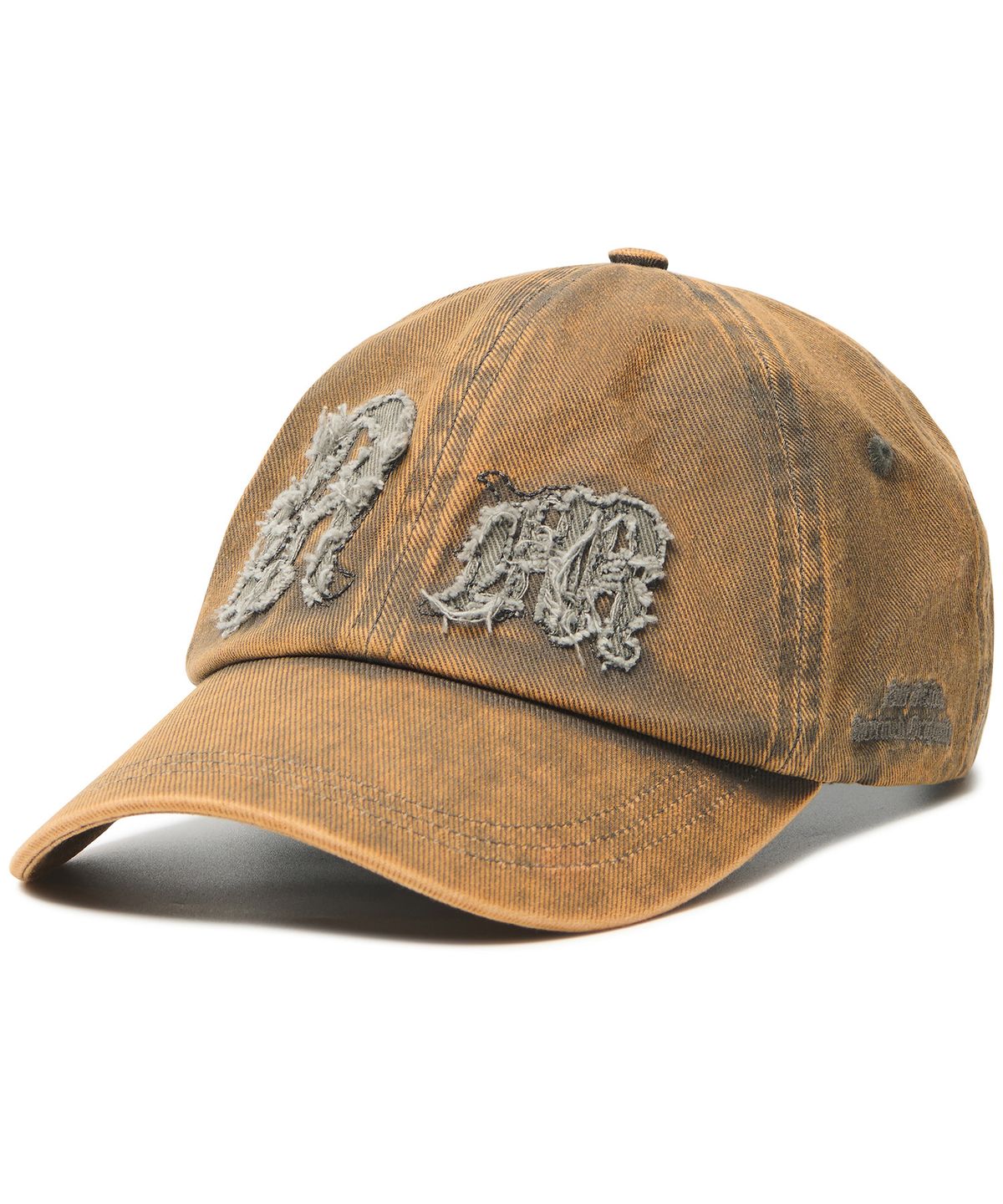 노매뉴얼(NOMANUAL) NM DAMAGED PATCH BALL CAP - WASHED CHARCOAL