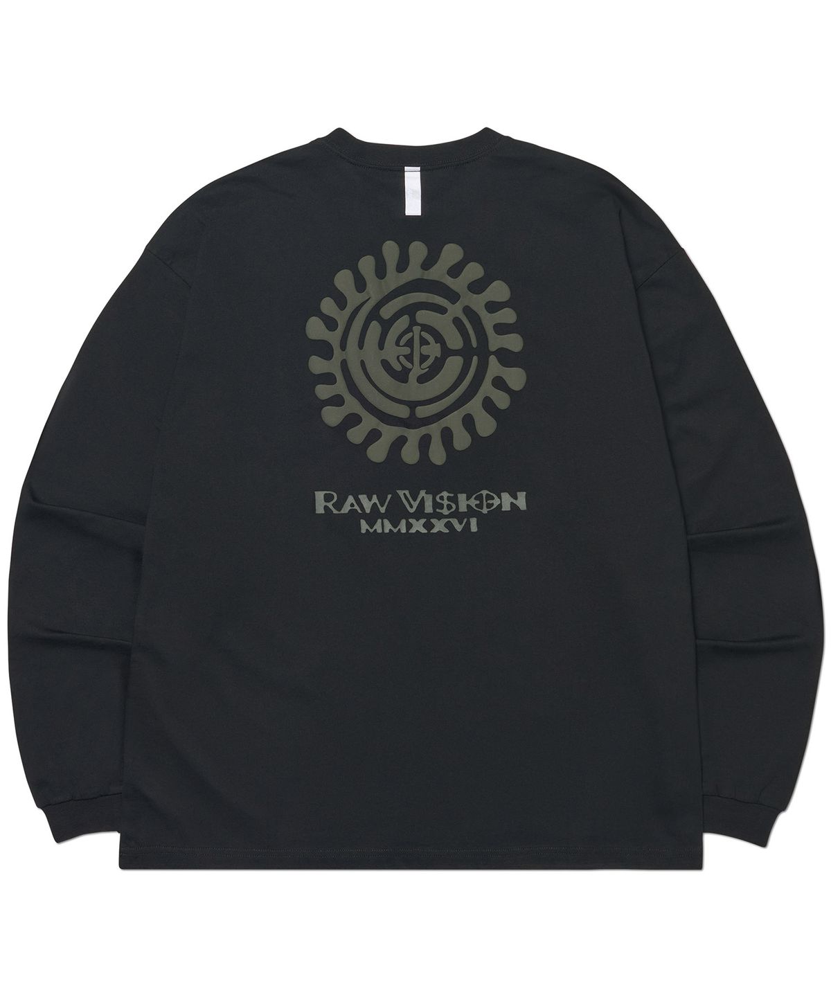 노매뉴얼(NOMANUAL) M.G LONG SLEEVE TEE - BLACK