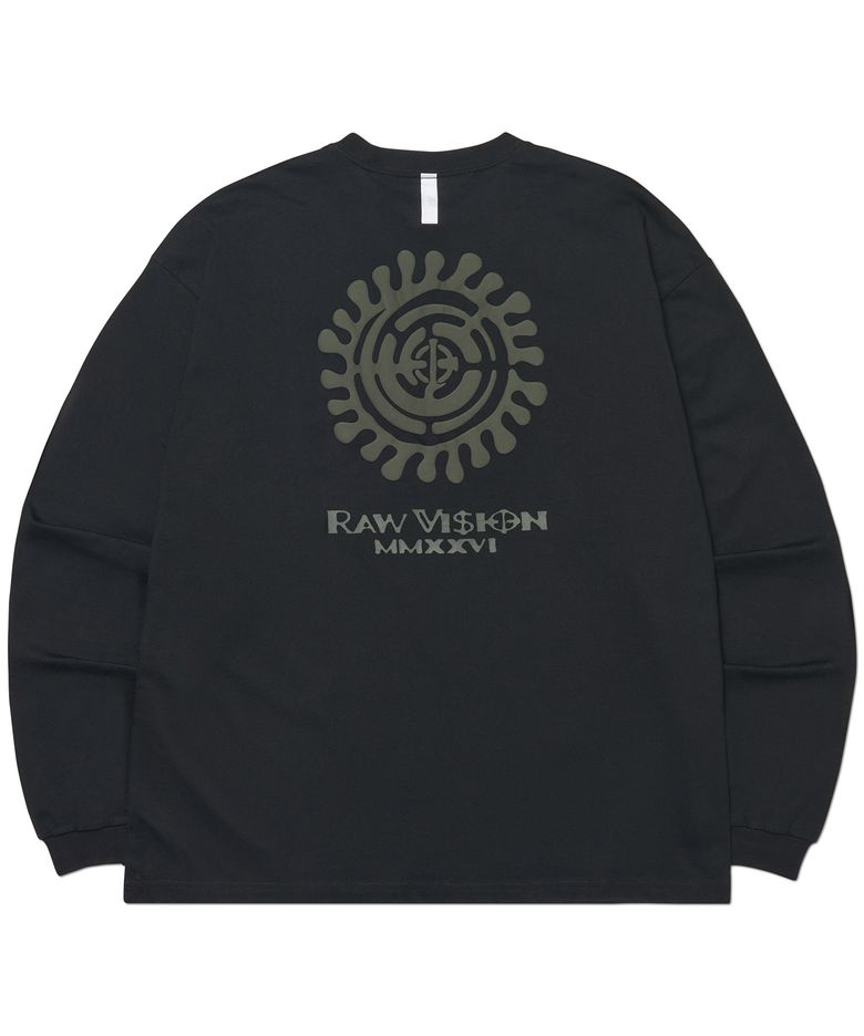 M.G LONG SLEEVE TEE - BLACK