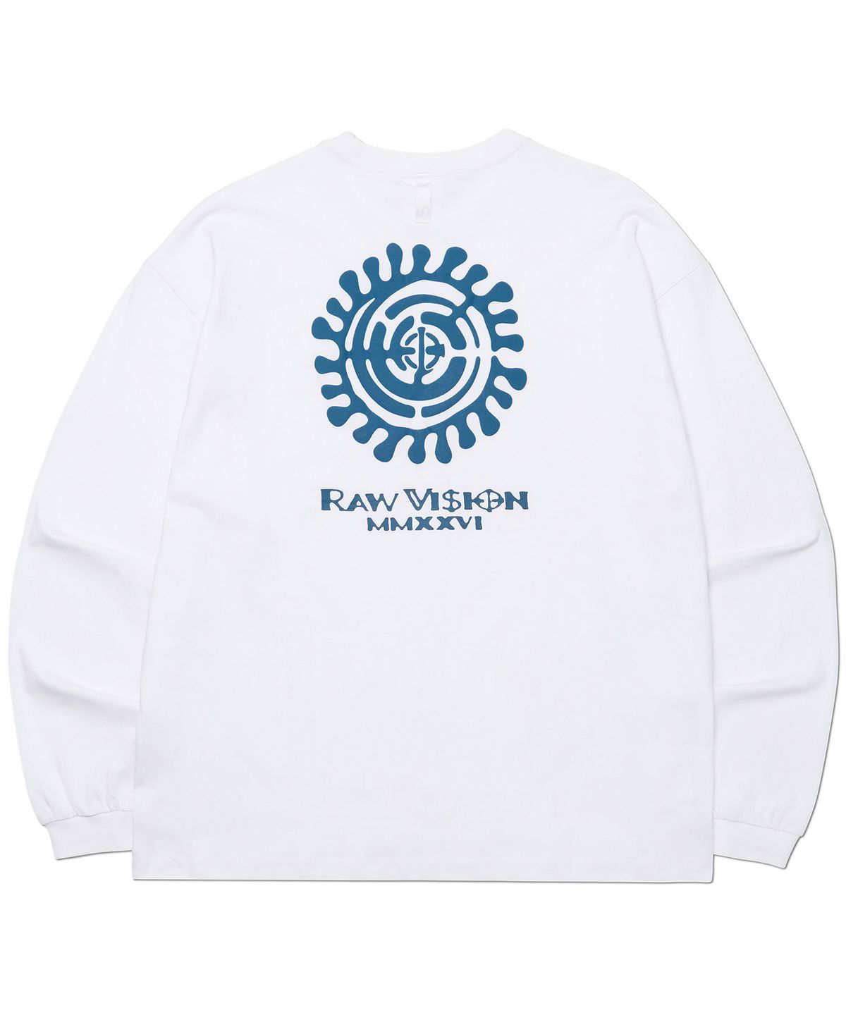 노매뉴얼(NOMANUAL) M.G LONG SLEEVE TEE - WHITE