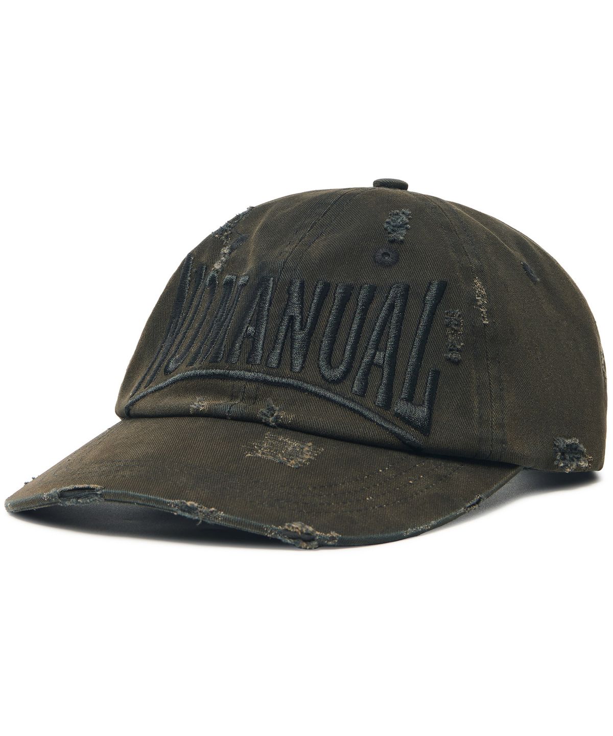 노매뉴얼(NOMANUAL) D.A LOGO CAP - BLACK
