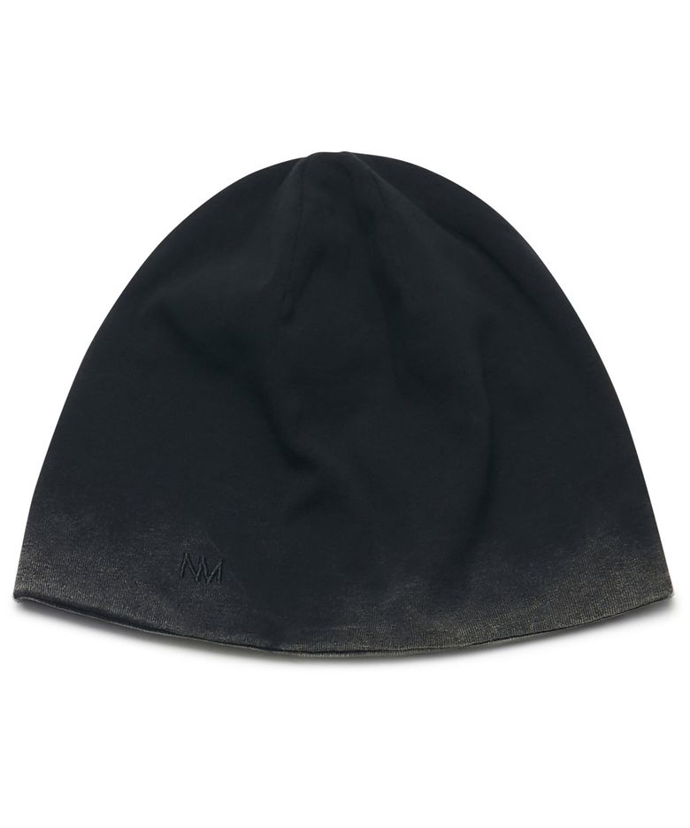 WASHED SLASH BEANIE - WASHED BLACK
