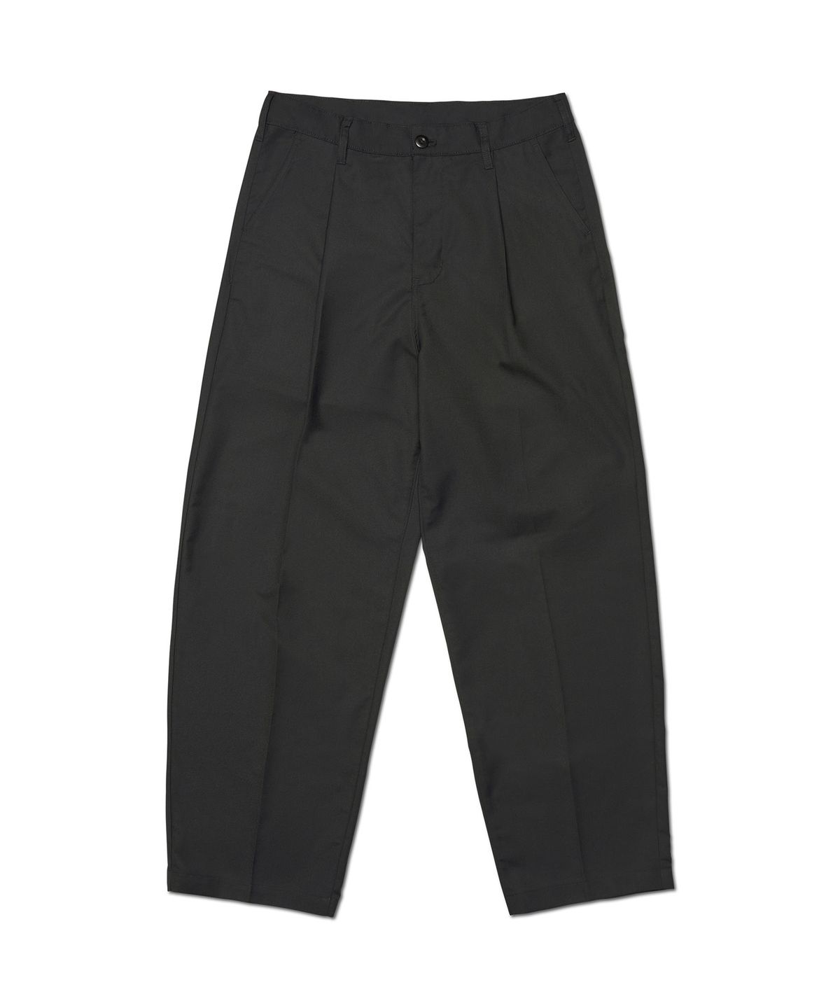 노매뉴얼(NOMANUAL) ONE TUCK PLEATED PANTS - BLACK