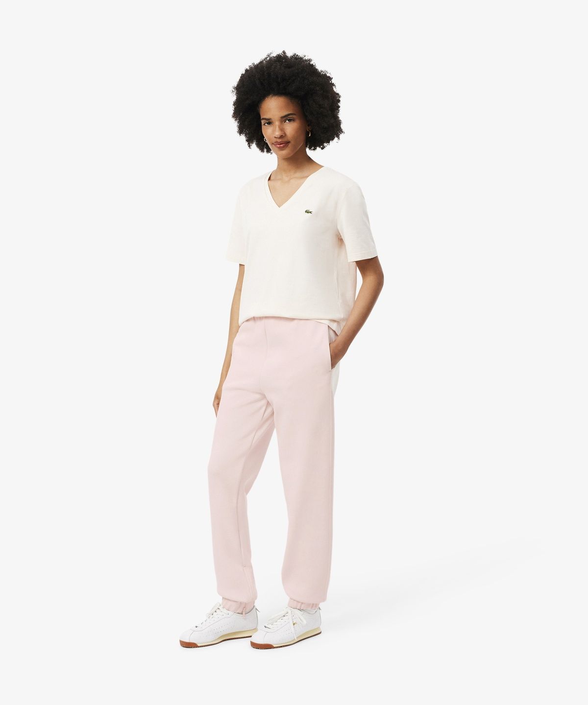 라코스테(LACOSTE) 여성 더블페이스 피케 조거 트랙 팬츠 XF5244-56N N6I