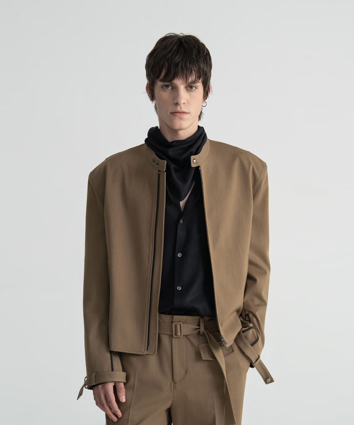 노이스(NOICE) MOTORCYCLE JACKET - CAMEL