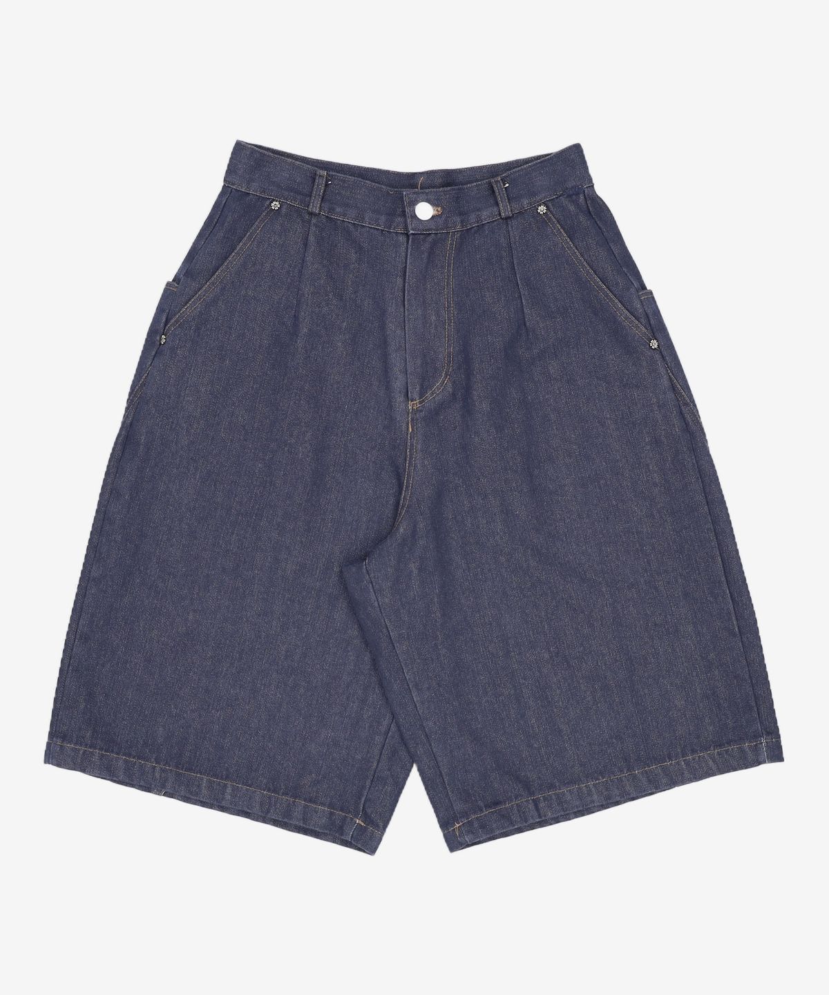 단델(DANDEL) DD contrast denim bermuda pants (INDIGO) 1