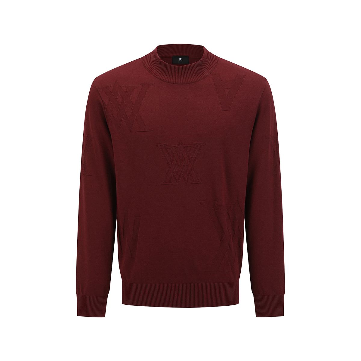 어뉴골프(ANEW GOLF) MEN LOGO PATTERN TURTLENECK SWEATER_BU