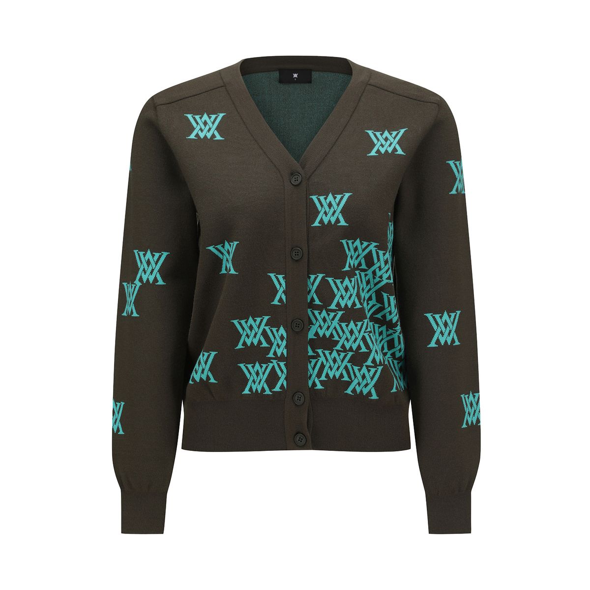 어뉴골프(ANEW GOLF) WOMEN LOGO KNIT CARDIGAN_KH