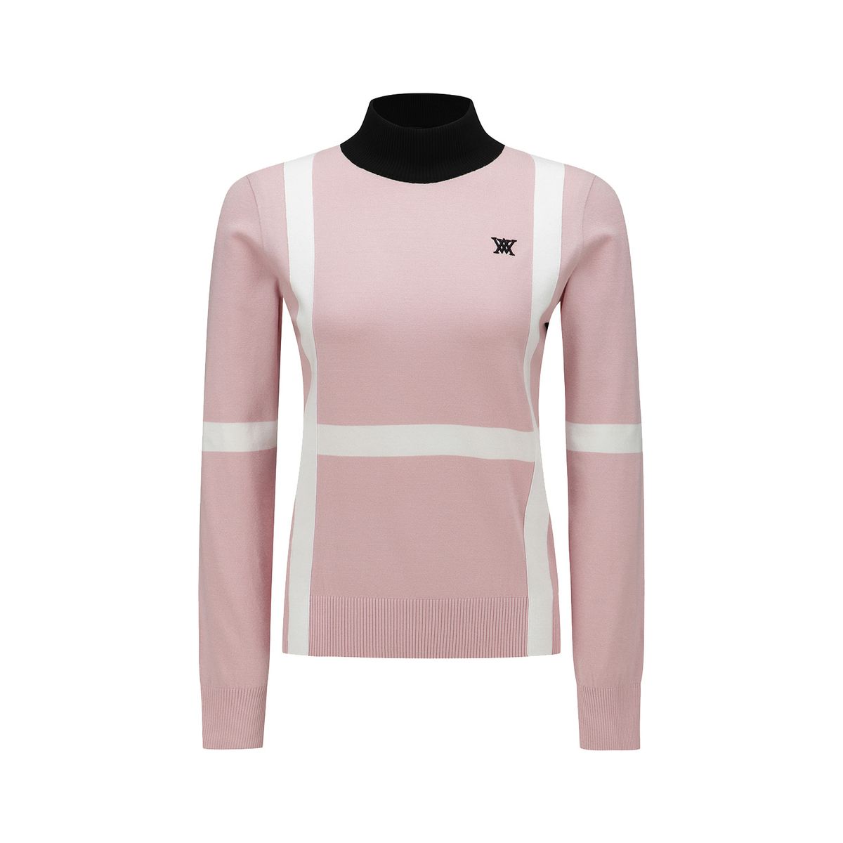 어뉴골프(ANEW GOLF) WOMEN BLOCK TURTLENECK SWEATER_PI