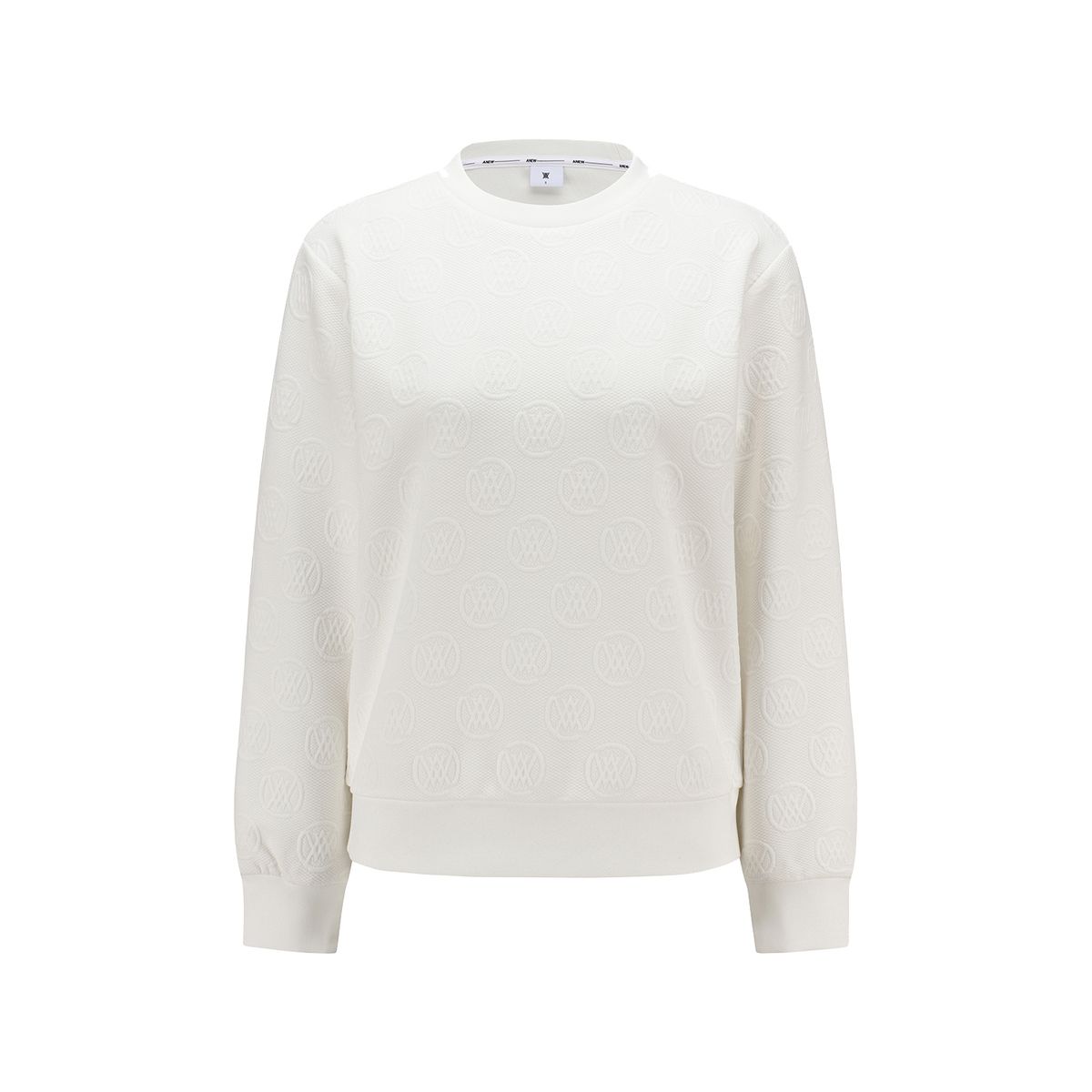 어뉴골프(ANEW GOLF) WOMEN JACQUARD SWEATSHIRT_OW