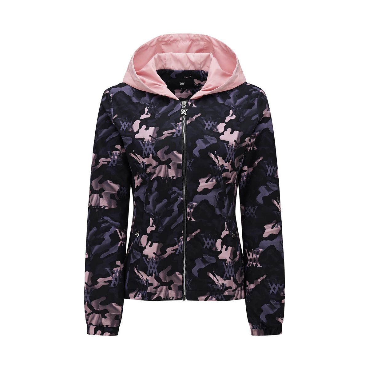 어뉴골프(ANEW GOLF) WOMEN CAMO PATTERN HOODED T-SHIRT CARDIGAN_LP