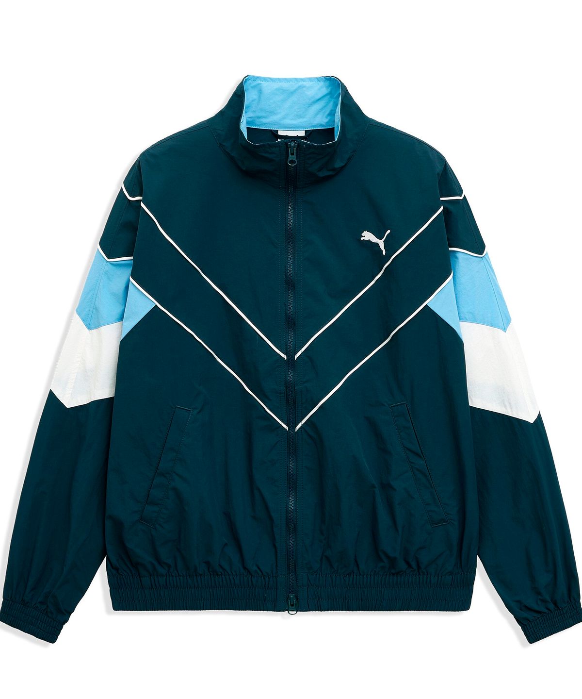 푸마(PUMA) 레트로 컬러블록 오버사이즈 우븐 자켓 (63427806)