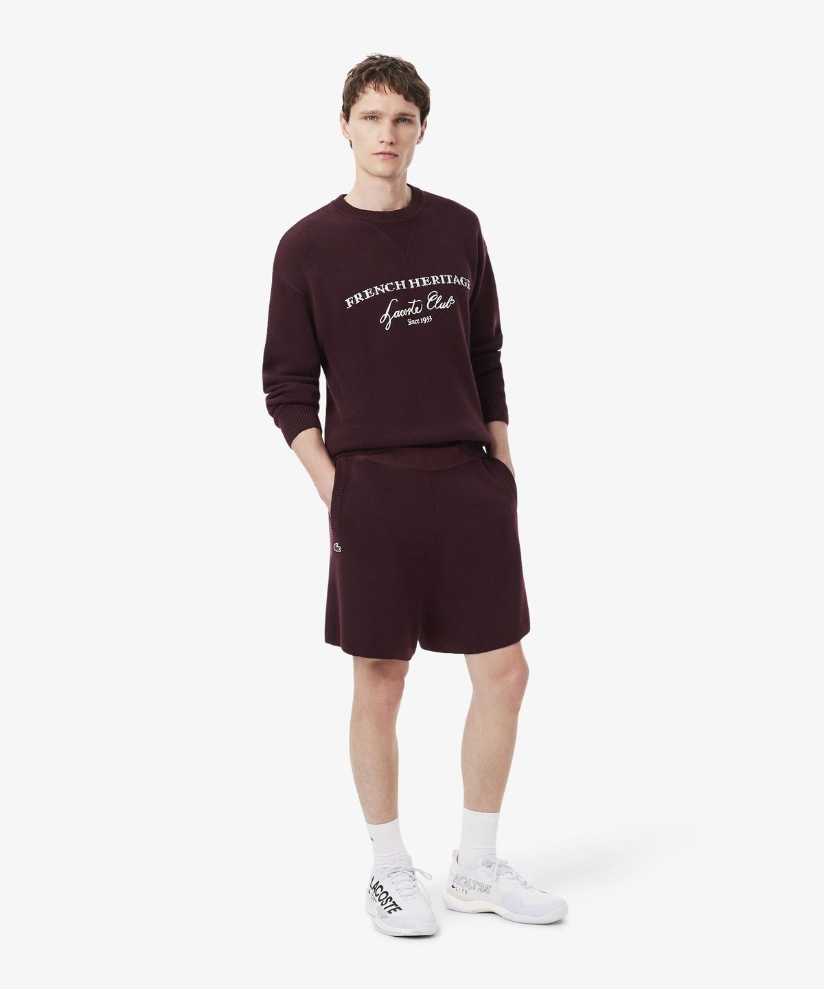 라코스테(LACOSTE) 남성 테니스 헤리티지 울 쇼츠 GH8205-56N 3KE