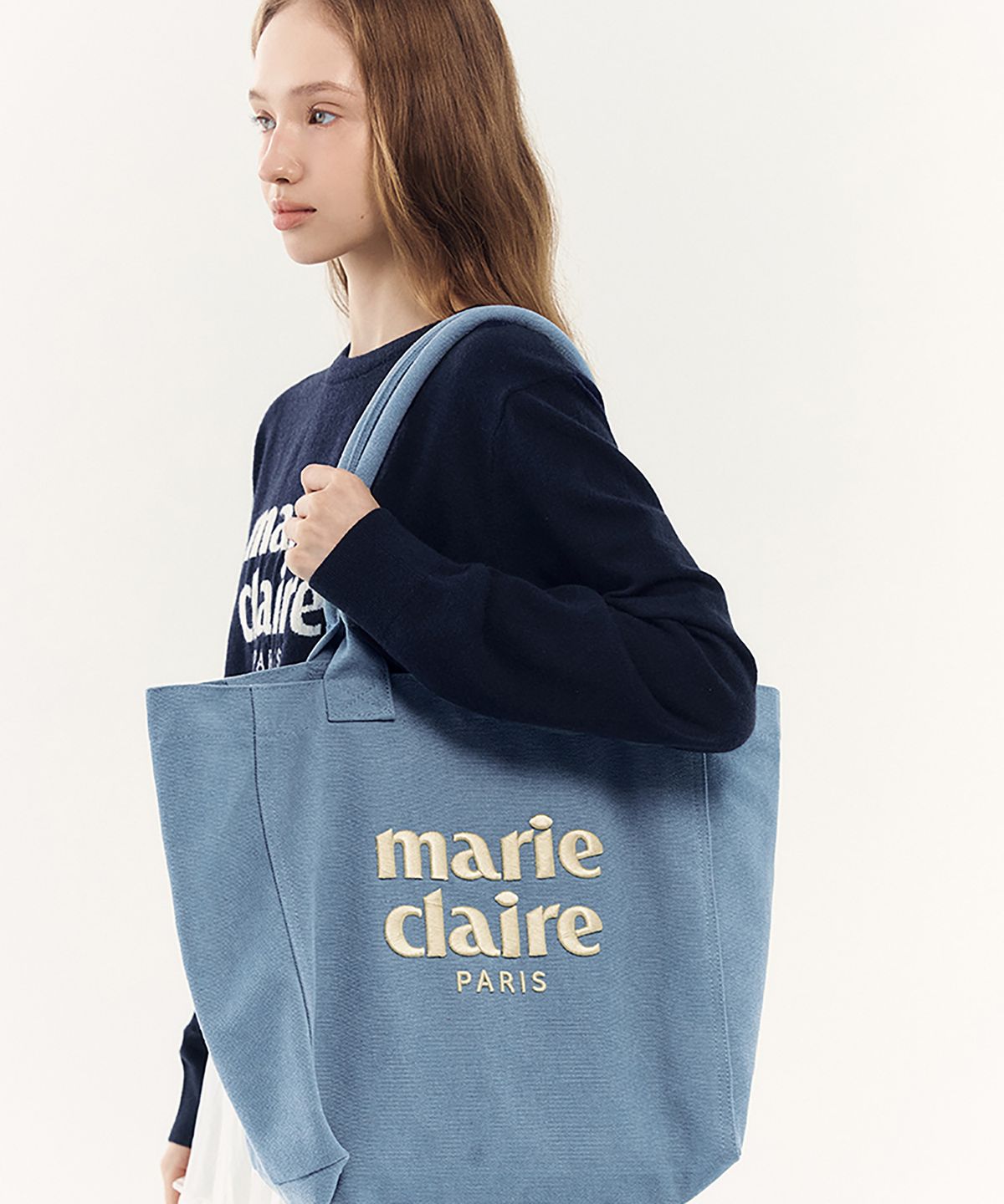 마리끌레르(MARIE CLAIRE) 에센셜 로고 옥스포드 숄더백(MAGCBG02MSB)