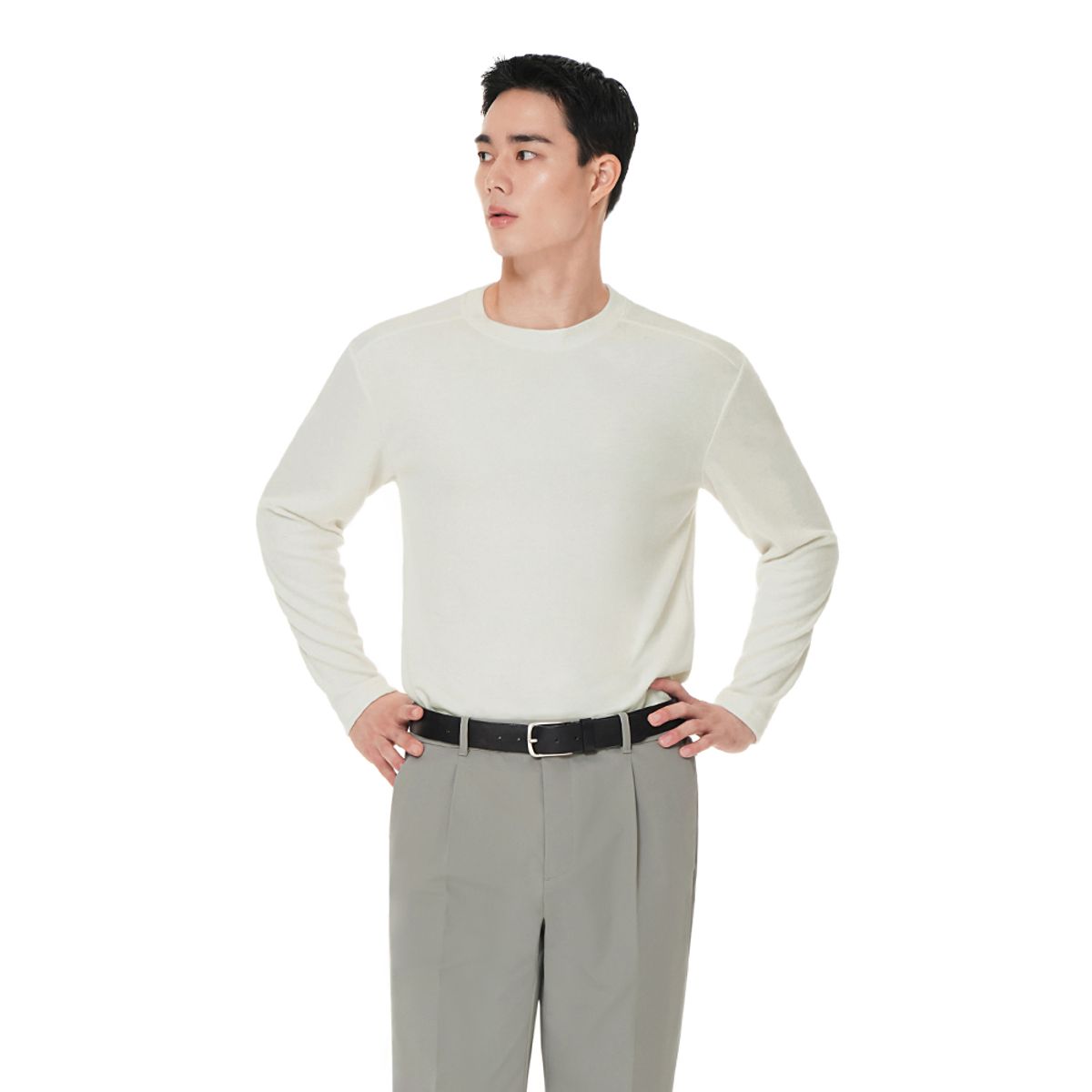 안다르(ANDAR) [워셔블] 프라임니트 맨즈 롱슬리브