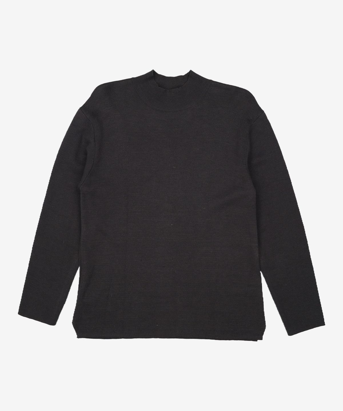 가먼트레이블(GARMENT LABLE) Twofold Half Neck Knit - Black M