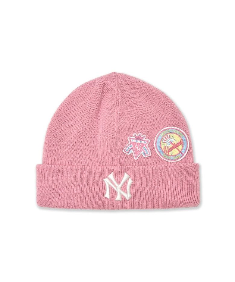 시그니처 패치 비니 NY (Mg.Pink)