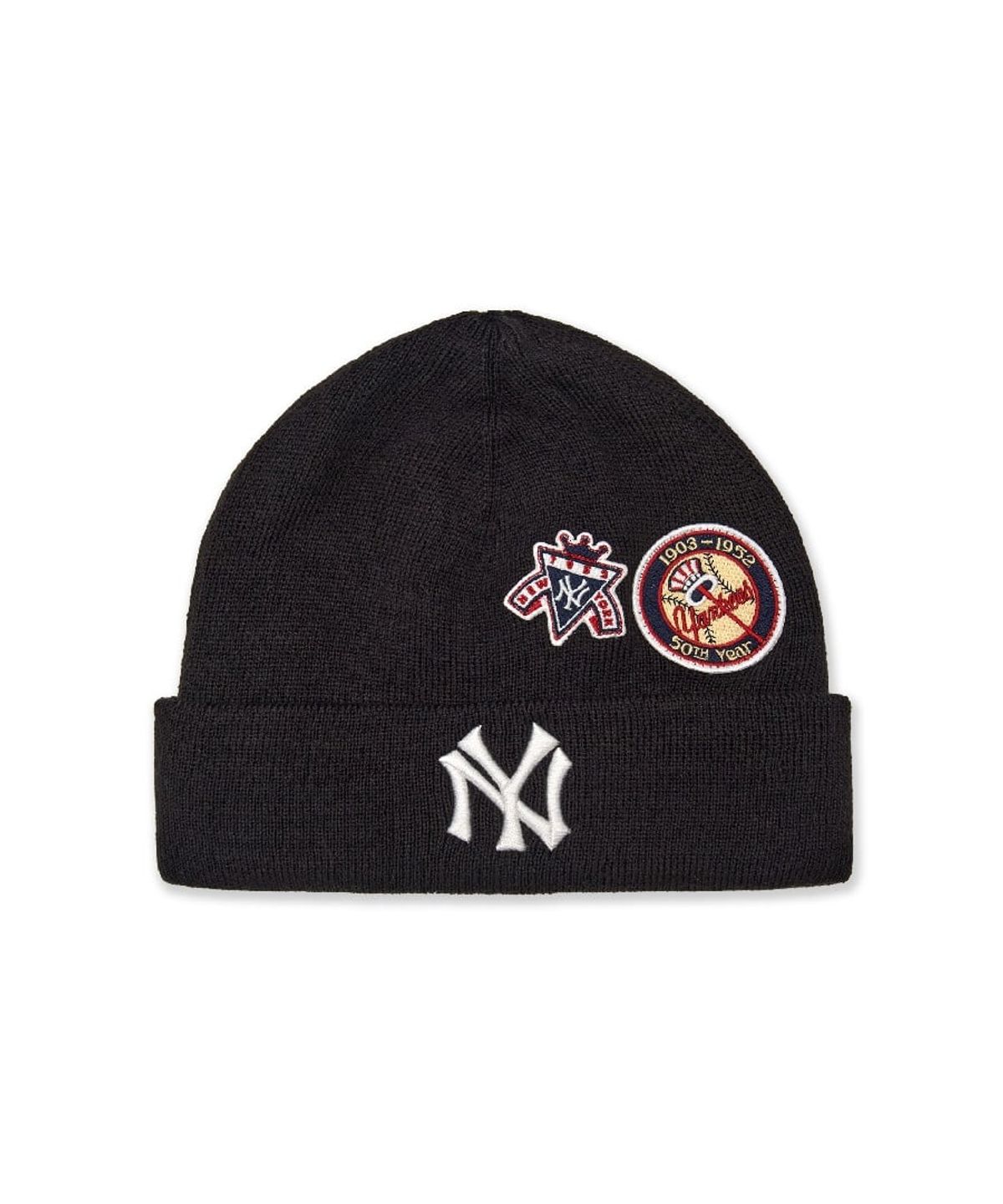 엠엘비 키즈(MLB KIDS) 시그니처 패치 비니 NY (Black)