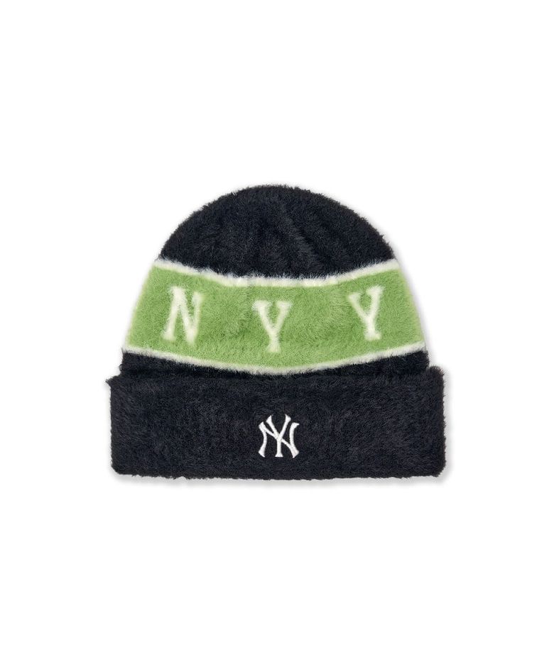 스트릿 스트라이프 비니 NY (Black)
