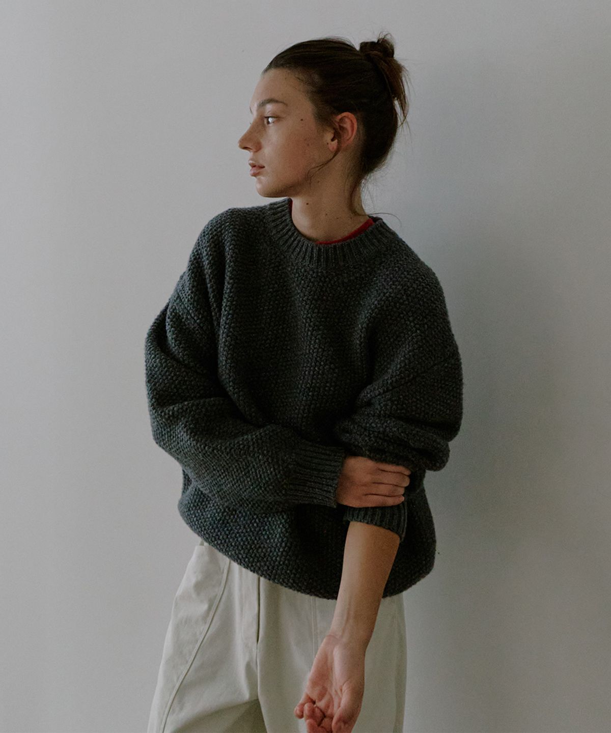 오얼즈(OURLS) Textured Waffle Knit(2color)