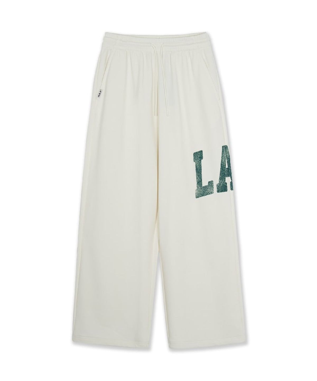 엠엘비(MLB) 바시티 크랙 빅레터 메가와이드 팬츠 LA (Cream)