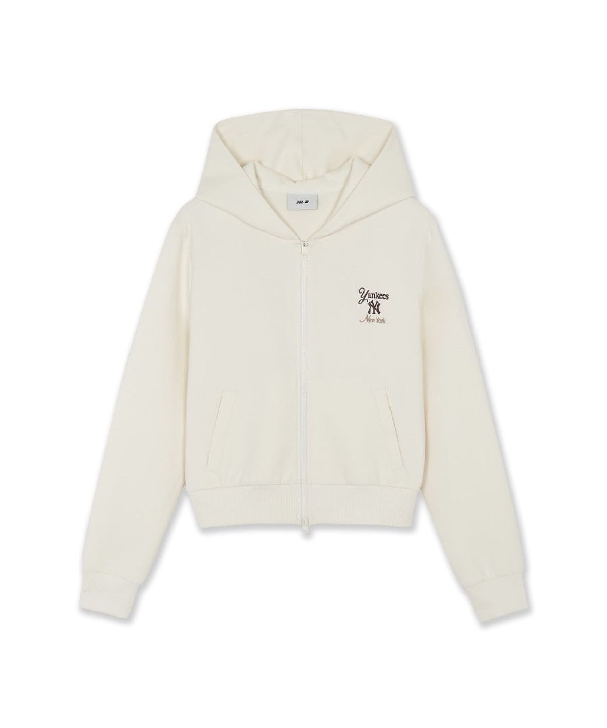 엠엘비(MLB) 여성 셰리프 베이직 후드집업 NY (Cream)