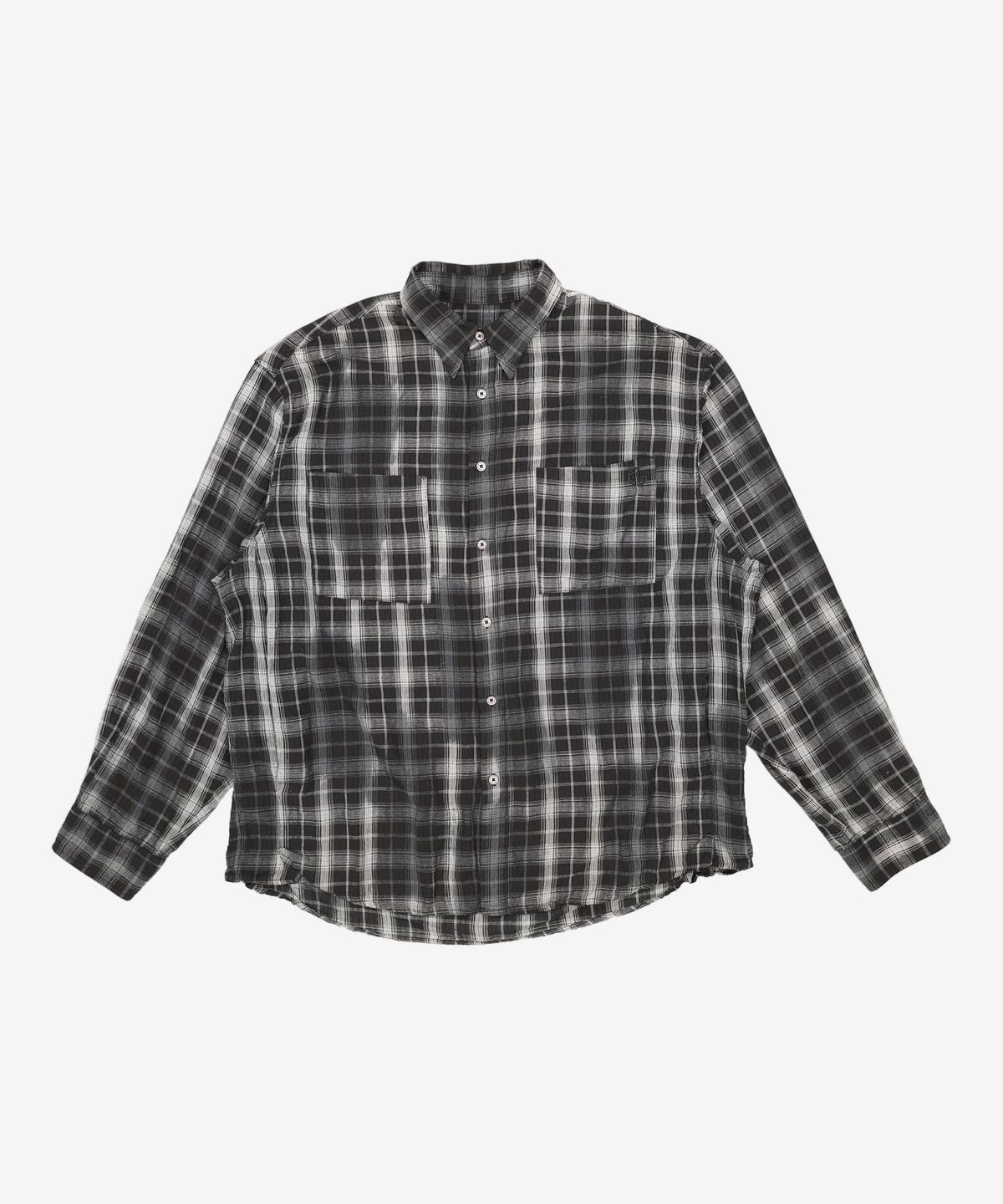 노매뉴얼(NOMANUAL) O.D CHECK SHIRT - BLACK L