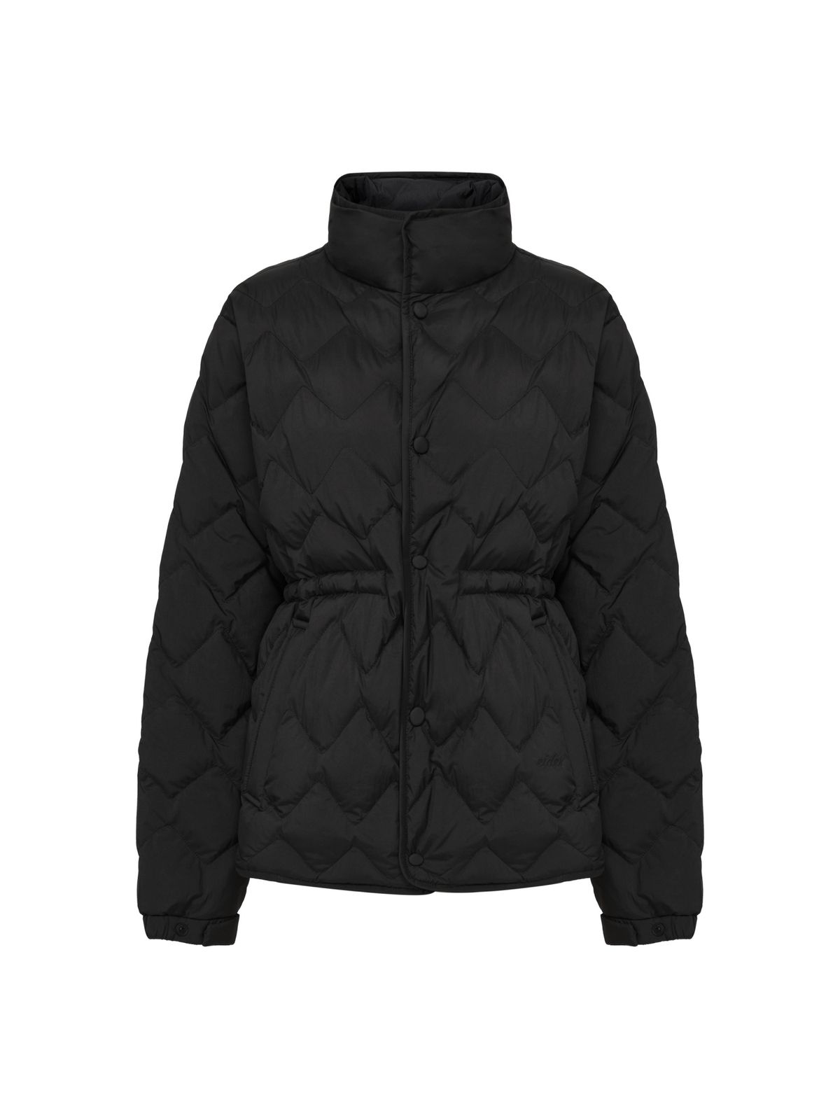 아이더(EIDER) THERMOLOCK (써모락) 여성 슬림 블렌드 미들 패딩 자켓_Black