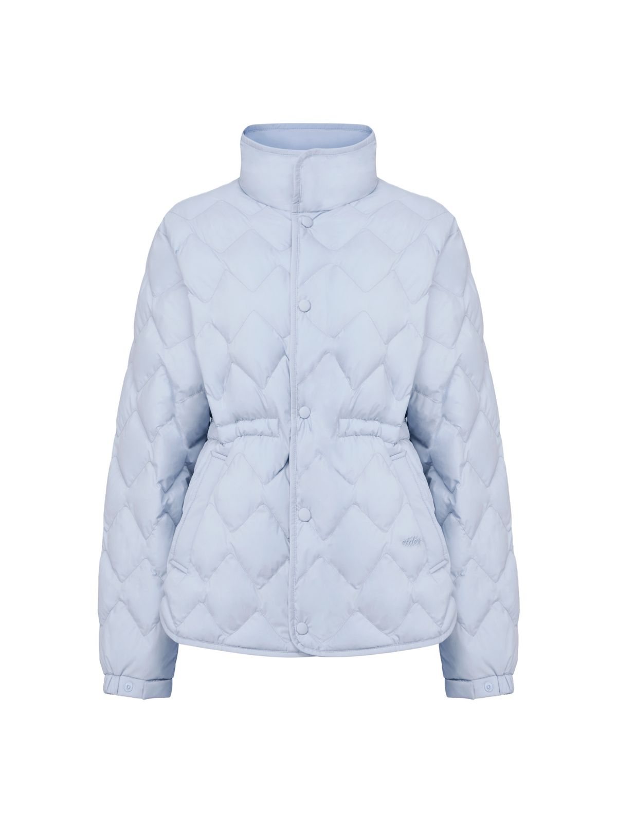 아이더(EIDER) THERMOLOCK (써모락) 여성 슬림 블렌드 미들 패딩 자켓_Light Blue