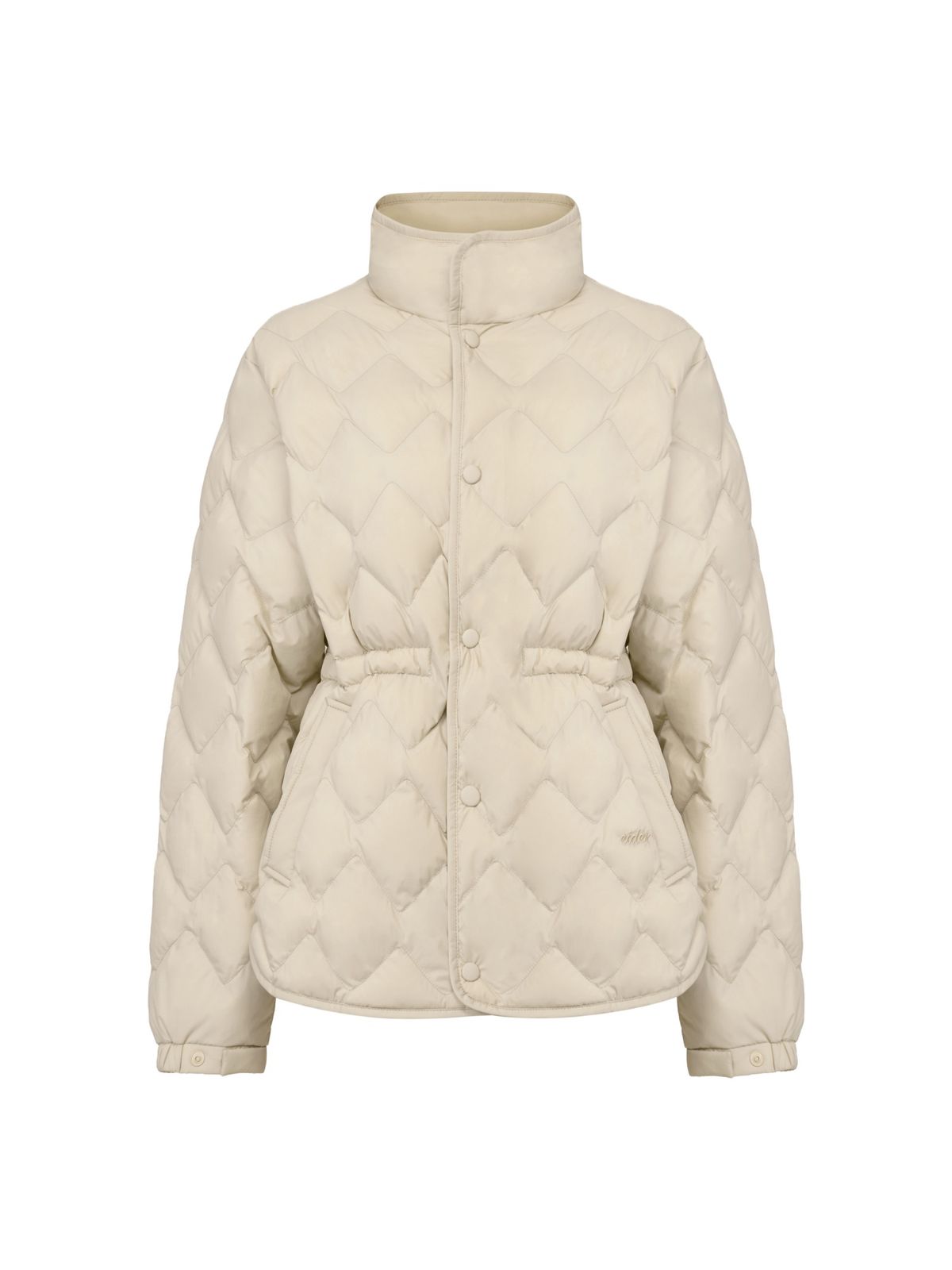 아이더(EIDER) THERMOLOCK (써모락) 여성 슬림 블렌드 미들 패딩 자켓_Beige
