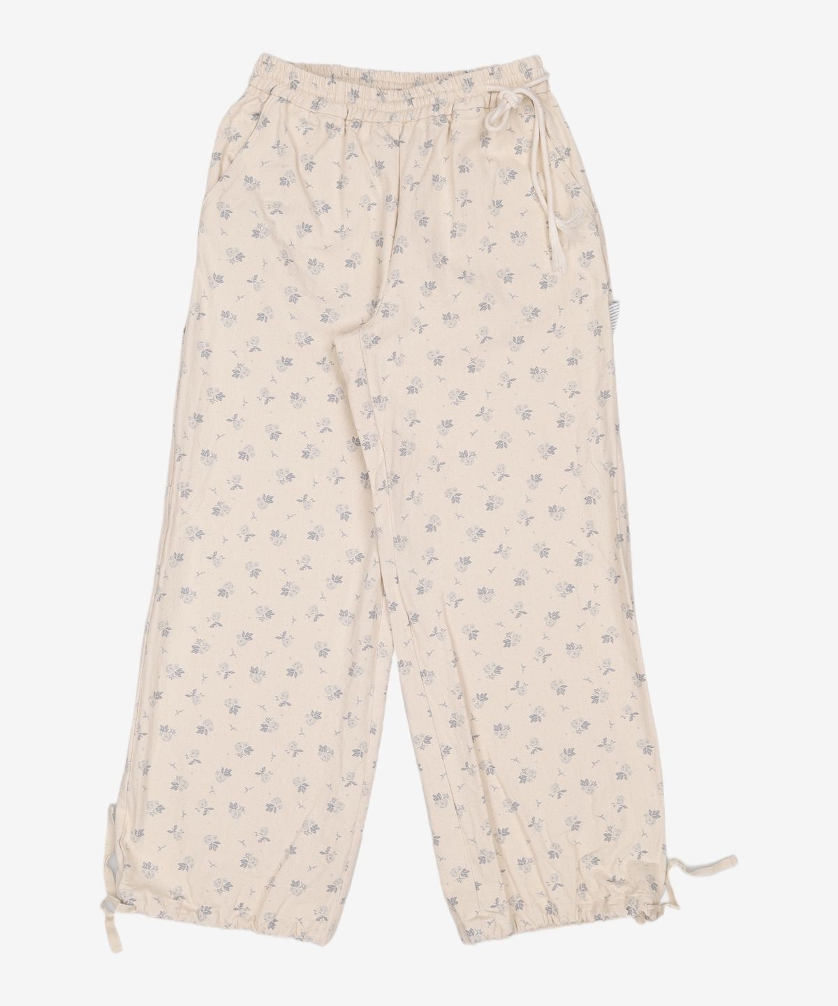 오헤시오(OHESHIO) FLORAL CARPENTER PANTS, CREAM FREE