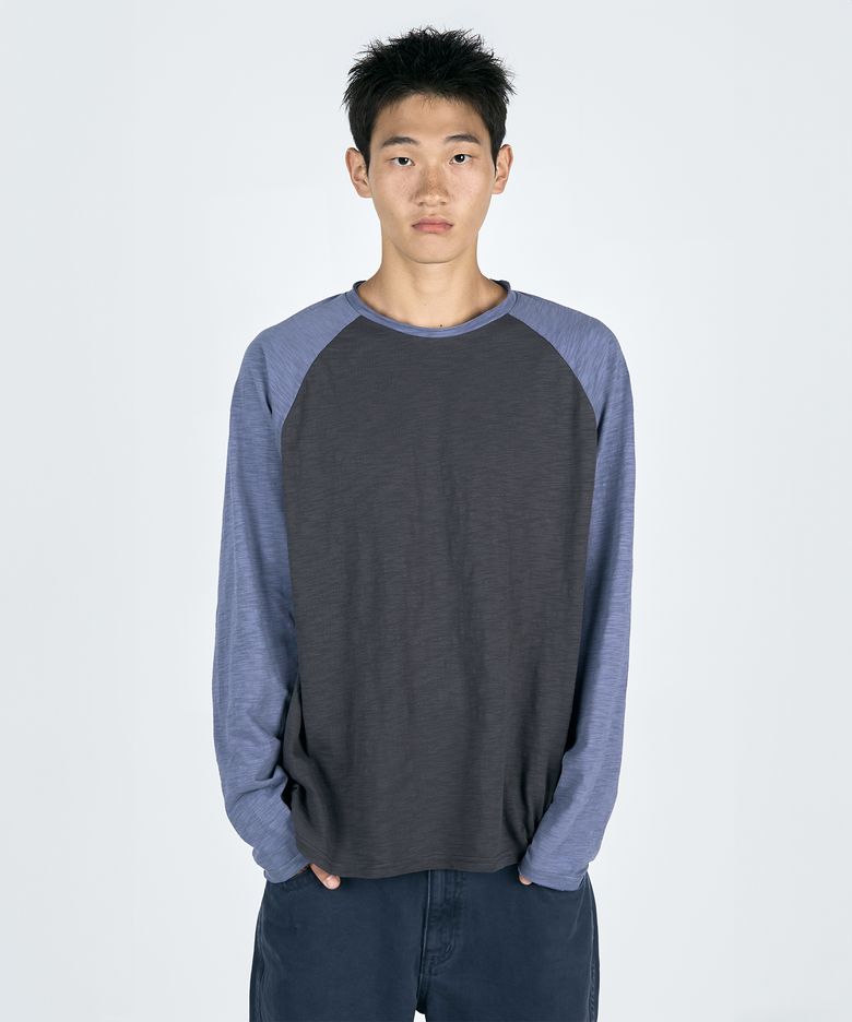 컷 오프 래글런 롱슬리브 (챠콜)