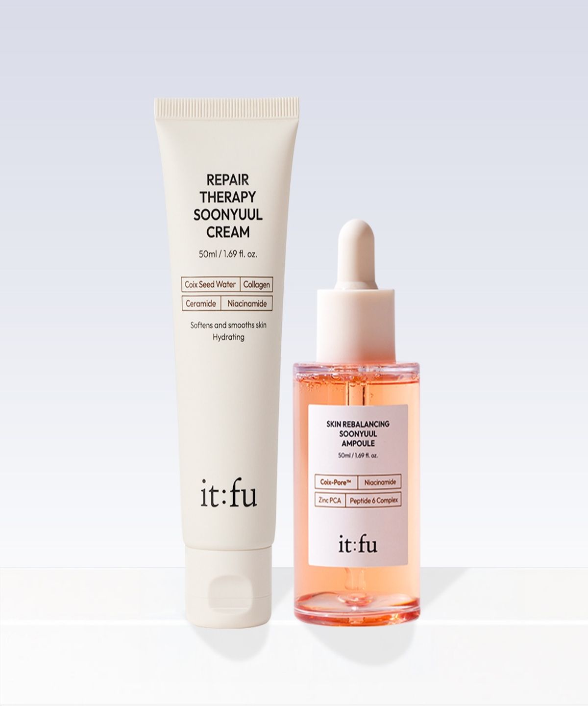 잇퓨(ITFU) [순율 2종]율무 크림 50ml + 율무 앰플 50ml