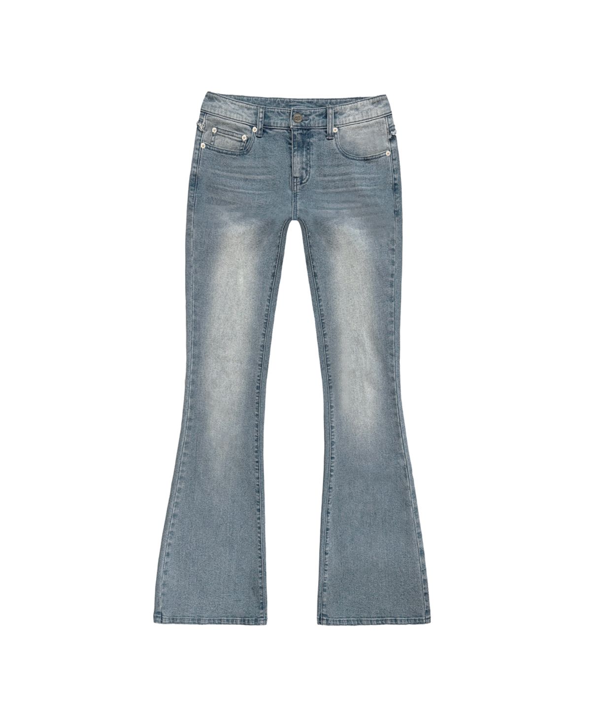 파시온(PASION) 레이븐 프린지 부츠컷 팬츠_샌드 블루 Raven Fringe Bootcut Pants_Sand Blue