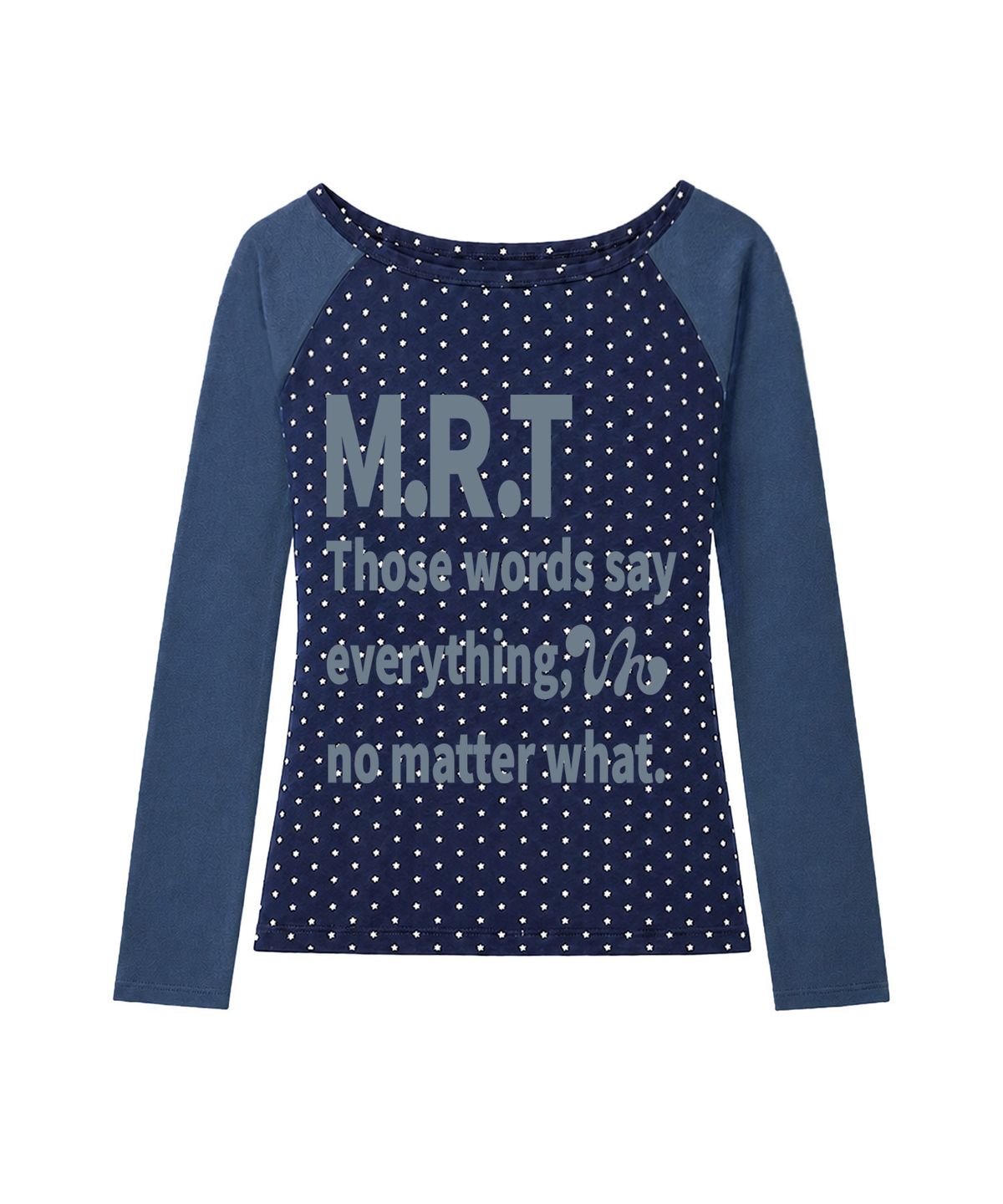 벤힛(VENHIT) MRT 스타 레글런 롱슬리브_네이비블루