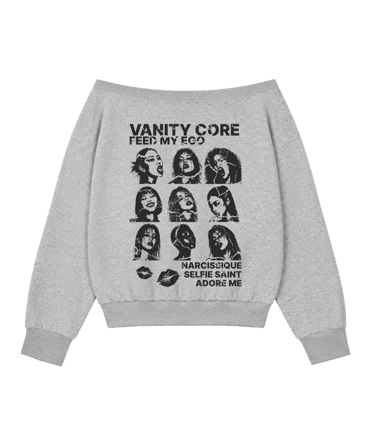 벤힛(VENHIT) VANITY CORE 오프숄더 스웻셔츠
