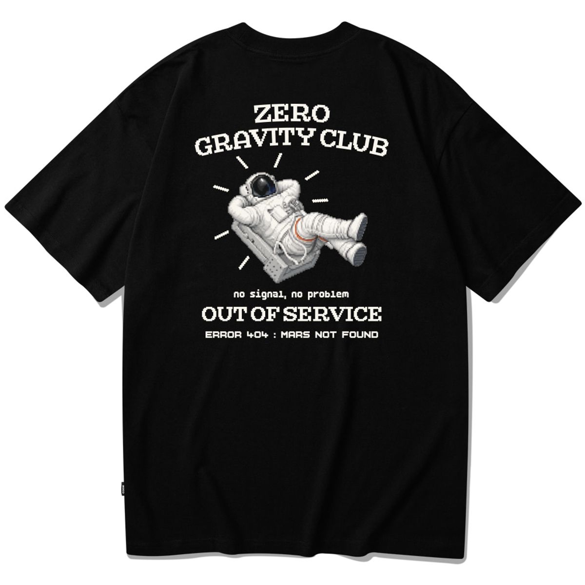 스플래시코드(SPLASHCODE) 반팔 티셔츠 블랙 - 무중력 클럽(Zero Gravity Club)