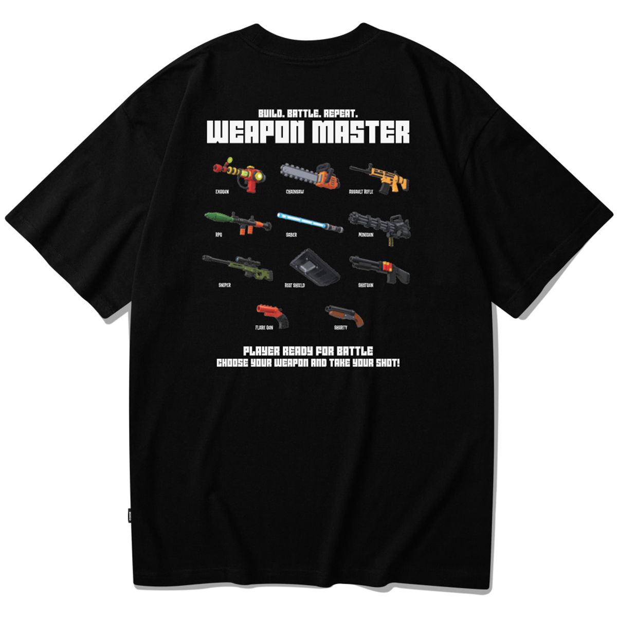 스플래시코드(SPLASHCODE) 반팔 티셔츠 블랙 - 웨폰 마스터(Weapon Master)