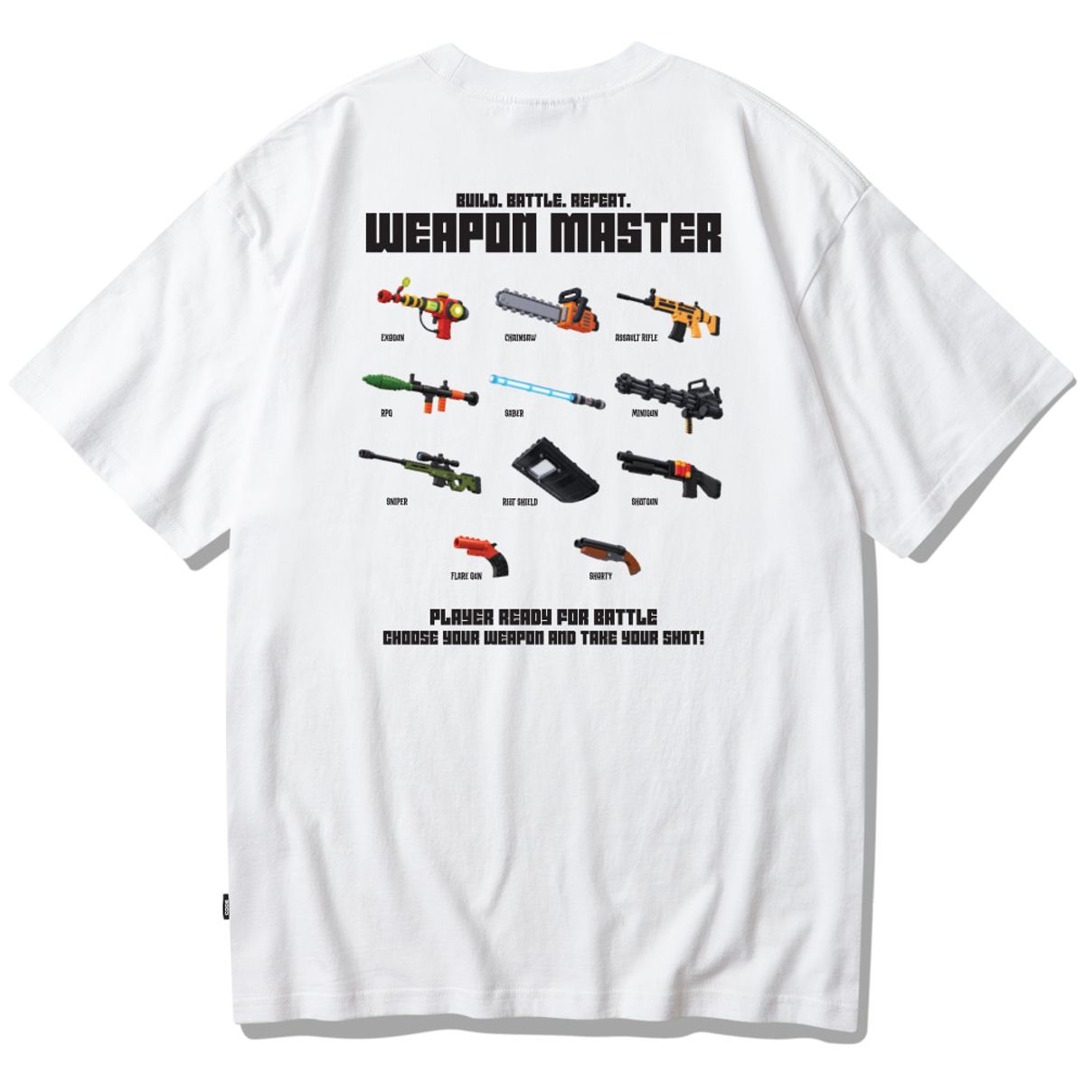 스플래시코드(SPLASHCODE) 반팔 티셔츠 화이트 - 웨폰 마스터(Weapon Master)